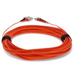 Picture of 15m ST to SC Orange OM1 Duplex OFNR (Riser-Rated) MMF Fiber Patch Cable
