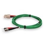 Picture of 3m ST to SC Green OM1 Duplex OFNR (Riser-Rated) MMF Fiber Patch Cable
