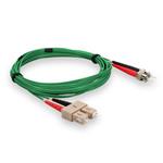 Picture of 3m ST to SC Green OM1 Duplex OFNR (Riser-Rated) MMF Fiber Patch Cable