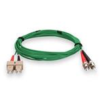 Picture of 3m ST to SC Green OM1 Duplex OFNR (Riser-Rated) MMF Fiber Patch Cable