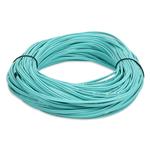 Picture of 40m ST to SC Aqua OM3 Duplex OFNR (Riser-Rated) Fiber Patch Cable