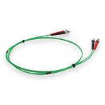 Picture of 1m ST to ST Green OM1 Duplex OFNR (Riser-Rated) MMF Fiber Patch Cable