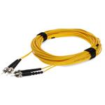 Picture of 25m ST to ST Yellow OS2 Duplex OFNR (Riser-Rated) SMF Fiber Patch Cable