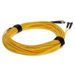 Picture of 25m ST to ST Yellow OS2 Duplex OFNR (Riser-Rated) SMF Fiber Patch Cable