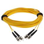 Picture of 25m ST to ST Yellow OS2 Duplex OFNR (Riser-Rated) SMF Fiber Patch Cable