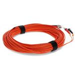 Picture of 50m ST to ST Orange OM1 Duplex OFNR (Riser-Rated) MMF Fiber Patch Cable