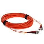 Picture of 50m ST to ST Orange OM1 Duplex OFNR (Riser-Rated) MMF Fiber Patch Cable