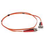 Picture of 5m ST to ST Orange OM2 Duplex OFNR (Riser-Rated) Fiber Patch Cable