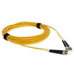 Picture of 5m ST to ST Yellow OS2 Duplex OFNR (Riser-Rated) SMF Fiber Patch Cable