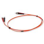 Picture of 6m ST to ST Orange OM1 Duplex OFNR (Riser-Rated) MMF Fiber Patch Cable