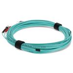 Picture of 7m ST to ST Aqua OM3 Duplex OFNR (Riser-Rated) Fiber Patch Cable