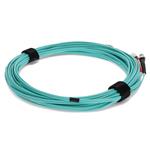 Picture of 7m ST to ST Aqua OM3 Duplex OFNR (Riser-Rated) Fiber Patch Cable