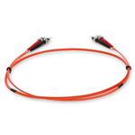 Picture of 8m ST to ST Orange OM1 Duplex OFNR (Riser-Rated) MMF Fiber Patch Cable