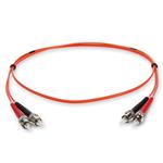 Picture of 8m ST to ST Orange OM1 Duplex OFNR (Riser-Rated) MMF Fiber Patch Cable