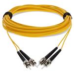 Picture of 9m ST to ST Yellow OS2 Duplex OFNR (Riser-Rated) SMF Fiber Patch Cable