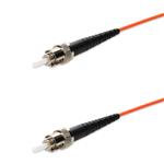Picture of 9m ST to ST Orange OM1 Simplex OFNP (Plenum-Rated) MMF Fiber Patch Cable