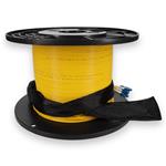 Picture of 220ft 12xLC to 12xLC Yellow OS2 OFNR (Riser-Rated) Fiber Trunk Cable with Pulling Eye