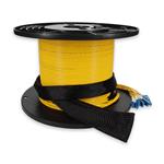 Picture of 340ft 12xLC to 12xLC Yellow OS2 OFNR (Riser-Rated) Fiber Trunk Cable with Pulling Eye