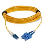 Picture of 15m USC to LC Yellow OS2 Duplex OFNR (Riser-Rated) SMF Fiber Patch Cable