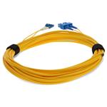 Picture of 9m USC to LC Yellow OS2 Duplex OFNR (Riser-Rated) SMF Fiber Patch Cable