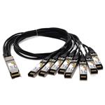 Picture of Arista Networks® CAB-D-8S-400G-2M Compatible TAA Compliant 400GBase-CU QSFP-DD 400G to 8xSFP56 Direct Attach Cable (Passive Twinax, 1m)