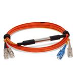 Picture of 2m Cisco® CAB-GELX-625-LC-SC-2M Compatible LC (Male) to SC (Male) Orange OM1 & OS1 Duplex Fiber Mode Conditioning Cable