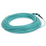 Picture of 15m MPO/UPC to MPO/UPC Aqua OM4 OFNR (Riser-Rated) 12-Strand Fiber Patch Cable