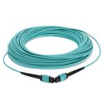 Picture of 20m MPO/UPC to MPO/UPC Aqua OM4 OFNR (Riser-Rated) 12-Strand Fiber Patch Cable