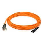 Picture of 1m ST to MT-RJ Orange OM1 Duplex OFNR (Riser-Rated) MMF Fiber Patch Cable