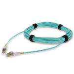 Picture of 7m LC to LC Aqua OM3 Duplex Microboot, Snagless OFNR (Riser-Rated) Fiber Patch Cable