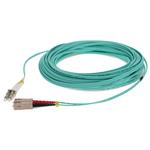 Picture of 20m SC to LC Aqua OM3 Duplex OFNR (Riser-Rated) Fiber Patch Cable