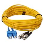 Picture of 3m SC to FC Yellow OS2 Duplex OFNR (Riser-Rated) SMF Fiber Patch Cable