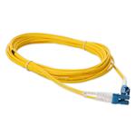 Picture of 0.3m LC to LC Yellow OS2 Duplex OFNR (Riser-Rated) SMF Fiber Patch Cable