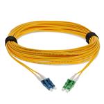 Picture of 15m LC to ALC Field Modifiable Yellow OS1 Duplex Microboot, Snagless OFNR (Riser-Rated) SMF Fiber Patch Cable