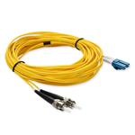Picture of 10m ST to LC Yellow OS1 Duplex OFNR (Riser-Rated) SMF Fiber Patch Cable