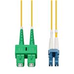 Picture of 2m ASC to LC Yellow OS2 Duplex OFNR (Riser-Rated) SMF Fiber Patch Cable