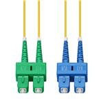 Picture of 3m ASC to SC Yellow OS2 Duplex OFNR (Riser-Rated) SMF Fiber Patch Cable
