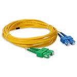 Picture of 3m ASC to SC Yellow OS2 Duplex OFNR (Riser-Rated) SMF Fiber Patch Cable