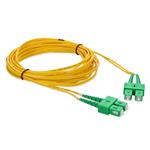 Picture of 10m ASC to ASC Yellow OS2 Duplex OFNR (Riser-Rated) SMF Fiber Patch Cable