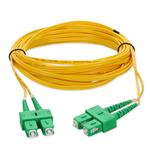 Picture of 10m ASC to ASC Yellow OS2 Duplex OFNR (Riser-Rated) SMF Fiber Patch Cable