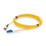 Picture of 2m LC to FC Yellow OS2 Simplex OFNR (Riser-Rated) SMF Fiber Patch Cable