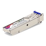 Picture of Alcatel-Lucent Nokia® Compatible TAA 1000Base-BX 2-Channel SFP Transceiver (SMF, 1550nmTx/1310nmRx, 20km, LC, DOM, -40 to 85C)