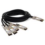 Picture of Dell® DAC-Q56DD-4Q56-1M Compatible TAA Compliant 400GBase-CU QSFP-DD 400G to 4xQSFP56 100G PAM-4 Direct Attach Cable (Passive Twinax, 1m)