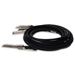 Picture of Dell® DAC-Q56DD-4Q56-SFF-100G-3M Compatible TAA 400GBase-CU QSFP-DD 400G to 4xQSFP56 100G PAM-4 Direct Attach Cable (Passive Twinax, 3m)