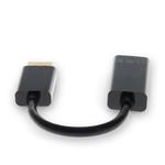 Picture of 8in DisplayPort 1.2 Male to HDMI 1.3 Female Black Adapter Cable Which Requires DP++ For Resolution Up to 1080x1920(FHD) at 60hz