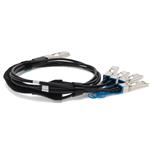 Picture of Edge-corE® Compatible TAA 100GBase-CU QSFP28 to 4xSFP28 Direct Attach Cable (Passive Twinax, 5m)