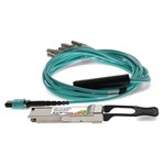 Picture of F5 Networks® F5-UPG-QSFP+-6M-2 Compatible TAA 40GBase-SR4 QSFP+ Transceiver (MMF, 850nm, 6m, MPO, DOM)