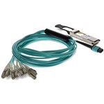 Picture of F5 Networks® F5-UPG-QSFP+-6M-2 Compatible TAA 40GBase-SR4 QSFP+ Transceiver (MMF, 850nm, 6m, MPO, DOM)