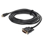 Picture of 12ft HDMI 1.3 Male to DVI-D Dual Link (24+1 pin) Male Black Cable For Resolution Up to 2560x1600 (WQXGA)