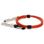 Picture of Mellanox® MC2210310-015 Compatible TAA Compliant 40GBase-AOC QSFP+ Active Optical Cable (850nm, Orange, MMF, 15m)